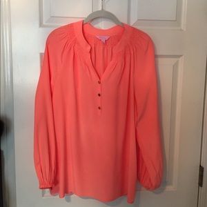 Lilly Pulitzer Elsa silk blouse L